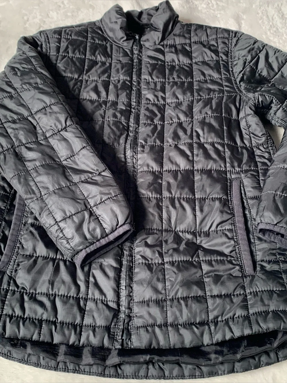 Old Navy Black Quilted Puffer Jacket for Kids Size 10/12